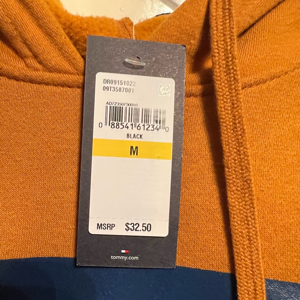 orange sweatshirt